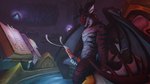 anthro bath bodily_fluids claws cum cumshot ejaculation genital_fluids glowing male masturbation solo wings wicust blizzard_entertainment european_mythology mythology warcraft dracthyr dragon humanoid mythological_creature mythological_scalie scalie western_dragon 16:9 absurd_res hi_res widescreen
