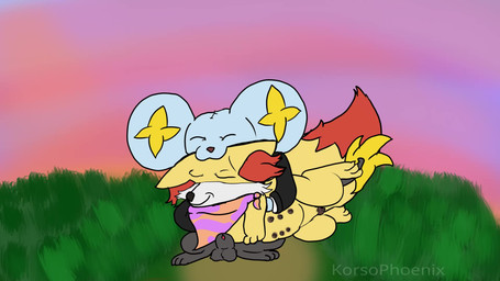 animal_genitalia animal_penis animal_vulva balls belly bodily_fluids canine_genitalia canine_vulva cheek_tuft clothing cuddling cum cum_drip cum_on_body cum_on_face cum_on_ground cum_on_penis cum_on_self dipstick_tail dripping duo ejaculation facial_tuft feline_genitalia feline_penis female feral feral_on_feral field fluffy fluffy_balls fluffy_tail genital_fluids genitals hybrid_genitalia hybrid_penis kerchief knot knotted_feline_penis knotted_penis male male/female markings neckerchief neckwear nipples penile_spines penis sheath simple_background sleeping suit tail tail_markings tail_motion tailwag throbbing throbbing_penis tuft vulva baz_bilby nintendo pokemon kindle_(bazbilby) tesla_(bazbilby) felid feline fennekin generation_4_pokemon generation_6_pokemon mammal pokemon_(species) shinx 16:9 4k absurd_res animated hi_res no_sound short_playtime webm widescreen