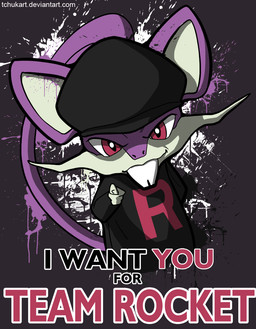 clothing english_text hat male mammal nintendo pink_eyes pokémon propaganda rattata rodent slit_pupils smile solo tchuk team_rocket text video_games whiskers
Rating: Safe
Score: 7
User: UNBERIEVABRE!
Date: July 08, 2014 clothing english_text hat male mammal nintendo pink_eyes pokémon propaganda rattata rodent slit_pupils smile solo tchuk team_rocket text video_games whiskers
Rating: Safe
Score: 7
User: UNBERIEVABRE!
Date: July 08, 2014