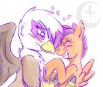 2012 <3 argoth avian beak blush cub duo equine eyes_closed female feral friendship_is_magic gilda_(mlp) gryphon hair horse hug my_little_pony pegasus plain_background pony purple_hair scootaloo_(mlp) smile tickling white_background wings yellow_eyes young
Rating: Safe
Score: 6
User: Dogenzaka
Date: August 20, 2012