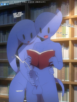 5_fingers balls blue_body bodily_fluids book bookshelf breasts casual_sex cum cumshot dialogue duo ejaculation erection exhibitionism female fingers furniture genital_fluids genitals hand_on_penis handjob holding_book holding_object humanoid_genitalia humanoid_penis library light male male/female not_furry nude open_mouth penile penis public public_nudity public_sex reading reading_book sex talking_to_another text vaginal_fluids vulva water shimoto_zukafu aqua_(nekuzx) hidro_(nekuzx) elemental_creature humanoid water_creature 2023 3:4 artist_name english_text lighting brother_(lore) brother_and_sister_(lore) incest_(lore) sibling_(lore) sister_(lore)