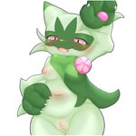 3_fingers :3 anthro areola arm_tuft biped blush blush_lines breasts censored_genitalia censored_pussy cheek_tuft claws dipstick_ears ear_markings eyelashes facial_markings facial_tuft fangs female female_anthro finger_claws fingers front_view fur genitals gesture green_body green_ear_tips green_ears green_fur hand_on_hip head_markings innie_pussy kemono looking_at_viewer markings mask_(marking) medium_breasts multicolored_body multicolored_ears multicolored_fur navel nipples nude open_:3 open_mouth open_smile pawpads paws pink_areola pink_eyes pink_nipples pink_nose pink_pawpads pink_tongue pseudo_clothing pupils pussy short_stack simple_background slit_pupils smile solo standing teeth tongue tuft two_tone_body two_tone_ears two_tone_fur waving waving_at_viewer white_background white_claws wide_hips wrist_tuft suzuki_(2023) nintendo pokemon felid feline floragato generation_9_pokemon mammal pokemon_(species) 1:1 2024 censored colored digital_media_(artwork) half-length_portrait hi_res portrait shaded