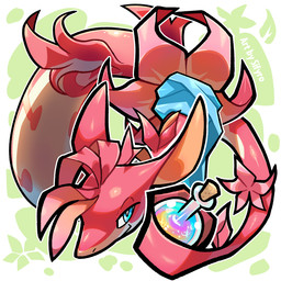 blue_eyes flower long_ears pink_body pink_scales plant potion scales scarf blitzdrachin conditional_dnp nintendo pokemon pokemon_mystery_dungeon spike_chunsoft fan_character generation_5_pokemon pokemon_(species) reptile scalie serperior snake 1:1 digital_drawing_(artwork) digital_media_(artwork)