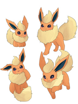 :3 ambiguous_gender blue_eyes feral fluffy fluffy_tail fur looking_at_viewer orange_body orange_fur paws simple_background sitting solo tail teeth tongue tongue_out yellow_body yellow_fur 6mphr nintendo pokemon eeveelution flareon generation_1_pokemon pokemon_(species) 2026 3:4 hi_res