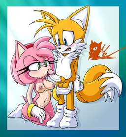 age_difference anthro balls blue_eyes clothed clothing duo fellatio female footwear footwear_only foreskin fur genitals green_eyes holding_balls kiss_on_penis kissing kneeling male male/female mostly_nude narrow_hips narrowed_eyes nervous oral orange_body orange_fur partially_clothed penile penis pink_body pink_fur retracted_foreskin seductive sex socks socks_only teasing thick_thighs thigh_gap thin_calves thin_legs thin_thighs white_clothing white_footwear white_socks wide_hips worried younger_male meyk sega sonic_the_hedgehog_(series) amy_rose miles_prower canid canine eulipotyphlan fox hedgehog mammal hi_res