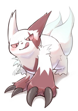 anthro bedroom_eyes blush claws crawling fur licking licking_lips male narrowed_eyes pink_eyes seductive slightly_chubby smile solo tongue tongue_out white_body white_fur noir_0010 nintendo pokemon generation_3_pokemon pokemon_(species) zangoose hi_res