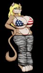 anthro breasts clothing female hair solo riddleaugust cougar felid feline mammal 3:5 absurd_res alpha_channel hi_res