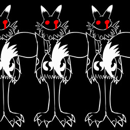 alternate_color anthro arm_warmers armwear clothing female group solo_focus standing tail tail_motion tailwag what hornydragon bandai_namco digimon pepsi canid canine digimon_(species) mammal renamon 1:1 2009 2d_animation animated animated_gif black_and_white_and_red digital_media_(artwork) frame_by_frame loop short_playtime