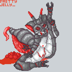 arthropod_abdomen bodily_fluids breasts compound_eyes egg female genital_fluids genitals mandibles oviposition ovipositor solo spread_legs spreading tentacle_ovipositor tentacles vaginal_fluids vulva prettyjelly arthropod canid canine canis hybrid mammal wolf 1:1 animated digital_media_(artwork) pixel_(artwork) pixel_animation