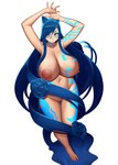2_tails 5_fingers 5_toes accessory animal_humanoid areola arm_markings barely_visible_genitalia barely_visible_pussy big_breasts biped blue_body blue_ears blue_eyes blue_hair blue_inner_ear blue_markings blue_pseudo_hair blue_skin blue_tail breast_markings breasts cat_humanoid cinko colored curvy_figure digital_media_(artwork) dipstick_tail ears eyelashes facial_markings feet felid felid_humanoid feline feline_humanoid female fingers flower flower_(anatomy) flower_in_hair front_view full-length_portrait genitals glistening glistening_hair goo_creature goo_flower goo_hair goo_humanoid hair hair_accessory hands_above_head head_markings hi_res high-angle_view huge_breasts humanoid humanoid_feet humanoid_hands hybrid khalea leg_markings light_body light_skin long_hair long_pseudo_hair looking_at_viewer mammal mammal_humanoid markings monotone_hair multi_tail multicolored_body multicolored_skin multicolored_tail navel neck_markings nipples nude pink_areola pink_nipples plant plantigrade portrait pose pseudo_hair pussy shaded simple_background solo standing tail tail_markings thigh_gap toes two_tone_body two_tone_skin two_tone_tail white_background
