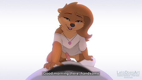 animal_genitalia anthro balls biped black_sheath_slit clothed clothed_anthro clothed_female clothing countershade_torso countershading duo erection faceless_anthro faceless_character faceless_male female fingers fur genitals hair looking_at_viewer male nude nude_anthro nude_male penis sheath sheath_slit simple_background smile teeth text tongue vulva letodoesart nira_(letodoesart) pebble_(letodoesart) mammal mustelid otter 16:9 2026 digital_drawing_(artwork) digital_media_(artwork) english_text hi_res widescreen