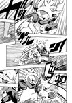 canid chespin chloe_(icma) comic duo fennekin feral fight generation_6_pokemon japanese_text lir_(icma) makotoo male mammal monochrome motion_lines nintendo pmd:_icma pokemon pokemon_(species) pokemon_mystery_dungeon right_to_left scarf spike_chunsoft text translated