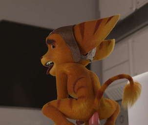 anal anthro big_dildo caught_in_the_act dildo male male/male orientation_play penetration penile penile_penetration sex_toy solo straight_to_gay tongue tongue_out yellow_body unknown_artist insomniac_games playstation ratchet_and_clank sony_corporation sony_interactive_entertainment ratchet_(ratchet_and_clank) lombax mammal