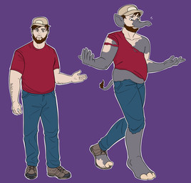 anthro belly bottomwear bread clothed clothing denim denim_bottomwear denim_clothing food growth hair hat headgear headwear jeans legwear male mid_transformation overweight overweight_male pants proboscis_(anatomy) shirt solo species_transformation stockings tail topwear torn_bottomwear torn_clothing torn_jeans torn_legwear torn_pants torn_shirt torn_stockings torn_topwear transformation transformation_sequence trunk_(anatomy) kiri-anko elephant elephantid human mammal proboscidean hi_res