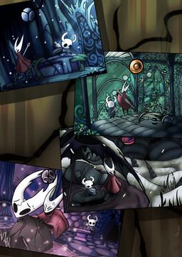 2_horns ambiguous_gender angry anthro bench biped black_body black_eyes bodily_fluids cloak clothed clothing cross-popping_vein empty_eyes eyebrows eyes_closed group horn larger_ambiguous looking_at_another looking_down melee_weapon nail_(weapon) on_bench sitting sitting_on_bench size_difference smaller_ambiguous standing sweat sweatdrop trio weapon weapon_on_back cloudcryptid hollow_knight_(franchise) team_cherry hollow_knight_(character) hornet_(hollow_knight) the_knight_(hollow_knight) arthropod vessel_(species) 2026 hi_res half_sister_(lore) sibling_(lore) sister_(lore)