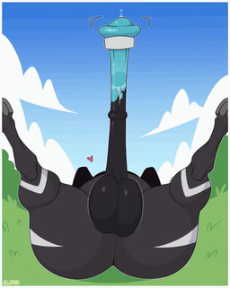 balls big_balls big_butt big_penis bodily_fluids bouncing_balls butt erection feral genital_fluids genitals grey_body heart_symbol hooves huge_butt huge_penis hyper hyper_genitalia hyper_penis long_penis lying male on_back penis precum solo conditional_dnp welwraith nintendo pokemon generation_5_pokemon pokemon_(species) zebstrika animated loop no_sound short_playtime webm