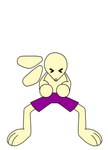 anthro big_feet bottomwear clothing eyes_closed feet floating_ears happy male purple_bottomwear purple_clothing purple_shorts scut_tail short_tail shorts simple_animation simple_background simple_coloring simple_eyes simple_face simple_nose solo tail teeth sr_pelo swift_bristle jay_jay_the_lucky_rabbit spooky_dance jason_burrow lagomorph leporid mammal rabbit absurd_res animated animation_meme hi_res meme short_playtime