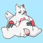 balls belly claws erection fur genitals humanoid_genitalia humanoid_penis male markings moobs nipples nude overweight overweight_male penis red_markings simple_background smile solo teeth white_body white_fur cottongryph nintendo pokemon generation_3_pokemon mammal pokemon_(species) zangoose 1:1 2020 digital_drawing_(artwork) digital_media_(artwork)