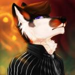 anthro male solo aliena-cordis canid canine canis mammal wolf 1:1 bust_portrait icon portrait