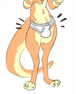anthro barefoot belly belly_tuft briefs briefs_only bulge claws clothed clothing colored_seam_underwear feet fur grey_seam_briefs grey_seam_underwear male navel nude orange_body orange_fur orange_tail simple_background solo tail tan_body tan_fur tighty_whities toes topless tuft underwear underwear_only white_background white_briefs white_clothing white_underwear mindkog jak_and_daxter naughty_dog sony_corporation sony_interactive_entertainment daxter mammal mustelid musteline otter ottsel true_musteline weasel digital_media_(artwork)