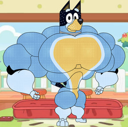 3_toes 4_fingers anthro biceps big_moobs big_muscles big_pecs biped black_body black_fur black_nose blue_body blue_fur casual_nudity digitigrade facial_markings featureless_crotch feet fingers floating_eyebrows fur glance gloves_(marking) head_markings huge_moobs huge_muscles huge_pecs hyper hyper_biceps hyper_moobs hyper_muscles hyper_pecs inside leg_markings looking_at_viewer machine male markings mask_(marking) metallic_body moobs multicolored_body multicolored_fur muscular muscular_anthro muscular_male nude paws pecs pose ribs small_waist smile smiling_at_viewer socks_(marking) solo standing tan_body tan_fur thick_arms thick_calves thick_thighs toes top_heavy trapezius vein veiny_muscles wasp_waist wide_hips wish-granter bluey_(series) bandit_heeler australian_cattle_dog canid canine canis cattledog domestic_dog herding_dog mammal pastoral_dog robot robot_anthro robot_dog 2023 colored detailed digital_drawing_(artwork) digital_media_(artwork) flat_colors hi_res pinup