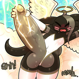 anthro balls big_balls big_penis bodily_fluids clothed clothed_anthro clothed_male clothing cloud colored_cum cum ejaculation genital_fluids genitals glowing glowing_cum halo huge_balls huge_penis humanoid_genitalia humanoid_penis hyper hyper_balls hyper_genitalia hyper_penis legwear male male_anthro masturbation one-piece penis solo stockings text unusual_bodily_fluids unusual_cum unusual_genital_fluids wings oxyoxyoxyox licorice_(oxyoxyoxyox) amphibian aquatic axolotl mole_salamander salamander 1:1 2025 digital_media_(artwork) hi_res