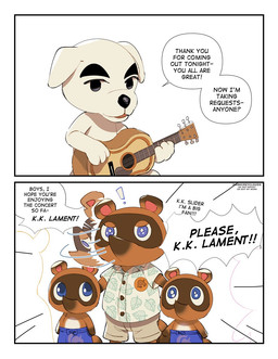 acoustic_guitar aloha_shirt anthro apron belly blue_apron blue_clothing blue_eyes bottomwear brown_body brown_fur clothing fur group guitar musical_instrument pattern_clothing pattern_shirt pattern_topwear plucked_string_instrument shirt shorts slightly_chubby string_instrument text topwear white_body white_fur darkgreyclouds animal_crossing nintendo k.k._slider timmy_nook tom_nook_(animal_crossing) tommy_nook canid canine canis domestic_dog mammal raccoon_dog tanuki 2020 english_text hi_res brother_(lore) brothers_(lore) nephew_(lore) sibling_(lore) twins_(lore) uncle_(lore) uncle_and_nephew_(lore)