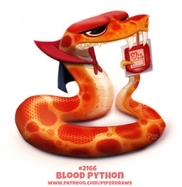 ambiguous_gender blood bodily_fluids feral simple_background solo white_background piper_thibodeau python reptile scalie snake vampire digital_media_(artwork) digital_painting_(artwork) painting_(artwork)