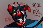 4_eyes after_orgasm ahegao ambiguous_gender antennae_(anatomy) anthro bdsm biped black_body blue_body blush bodily_fluids collar collar_only cum cum_drip cum_from_mouth cum_in_mouth cum_inside cum_on_face cum_on_tongue dialogue dipstick_ears dominant dripping ear_markings fangs first_person_view floppy_ears front_view genital_fluids gradient_background grey_background half-closed_eyes heart_symbol high-angle_view leash leashing_pov looking_pleasured looking_up male male/ambiguous multi_eye multicolored_body multicolored_ears narrowed_eyes nude offscreen_character open_mouth open_smile pet_praise petplay praise pupils puppyplay red_background red_body red_eyes red_nose red_tongue roleplay simple_background small_pupils smile solo speech_bubble talking_to_viewer teeth text tongue tongue_out yellow_sclera hyena-teeth felix_(hyena-teeth) alien canid canine canis domestic_dog kraukit_(hyena-teeth) mammal 2017 3:2 bust_portrait digital_media_(artwork) english_text portrait signature