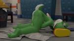 anthro feet kneeling male masturbation sniffing solo mario_bros mythology nintendo dragon humanoid mythological_creature mythological_scalie scalie yoshi animated blender_(artwork) digital_media_(artwork) hi_res no_sound webm