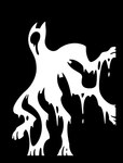 ambiguous_gender black_background digitigrade dripping faceless feral hole_(anatomy) paws prick_ears silhouette simple_background solo sunnyclockwork undertale undertale_(series) endogeny amalgamate canid canine goo_creature mammal monster 2017 black_and_white digital_drawing_(artwork) digital_media_(artwork) hi_res monochrome