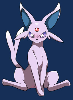 blush feet female feral forehead_gem gem genitals pink_body purple_sclera simple_background solo spread_legs spreading tail vulva white_background yttriumi2f nintendo pokemon eeveelution espeon generation_2_pokemon pokemon_(species) 2025 absurd_res hi_res