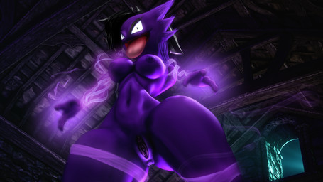 anus breasts female genitals hair inside navel nipples nude solo thick_thighs tongue tongue_out vulva pervertguy341 nintendo pokemon generation_1_pokemon ghost haunter mammal pokemon_(species) spirit 16:9 3d_(artwork) digital_media_(artwork) hi_res source_filmmaker_(artwork) widescreen