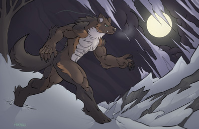 4_toes 5_fingers abs anthro black_nose brown_body brown_fur claws fangs feet finger_claws fingers full_moon fur hindpaw humanoid_hands male moon multicolored_body multicolored_fur muscular muscular_anthro muscular_male nature night nude outdoor_nudity outside paws plant snow solo teeth toes tree two_tone_body two_tone_fur white_body white_fur phrannd mythology phrannd_(character) canid canine canis mammal mythological_canine mythological_creature werecanid werecanine werecreature werewolf wolf 2023 hi_res