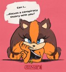 anthro bracelet clothing dialogue dress female jewelry ring solo sticks_naughty_face talking_to_viewer teeth text gerovort sega sonic_boom sonic_the_hedgehog_(series) sticks_the_jungle_badger badger mammal mustelid musteline 2024 dated digital_media_(artwork) hi_res