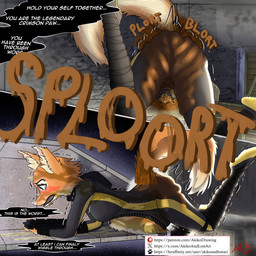 accident anthro belly blort blush bodily_fluids butt camel_toe clothing dialogue embarrased_female embarrassed facial_piercing feces feces_blowout feces_in_ass feces_on_body feces_on_ground female female_peeing female_pooping fur genital_fluids green_eyes mortified one_piece_suit onomatopoeia orange_body orange_fur peed peeing piercing pooped pooping pouch_(clothing) shart skinsuit snout soiled soiled_bottomwear soiling soiling_bottomwear solo sound_effects speech_bubble stealth stealth_suit stuck tail tears text tight_clothing urine urine_on_face urine_on_ground urine_stream wet wetting wetting_bottomwear akikoandlostari dreamworks the_bad_guys diane_foxington canid canine fox mammal true_fox 1:1 comic english_text hi_res url