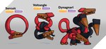 4_heads ambiguous_gender cable feral group multi_head open_mouth ouroboros quadruped red_body trio sadlyjustal cc-by-nc-nd creative_commons fakemon animate_inanimate 2023 absurd_res hi_res