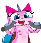 anthro breasts female feral group horn lego_brick tongue tongue_out foxart950 lego mythology the_lego_movie unikitty domestic_cat equid equine felid feline felis humanoid hybrid mammal mythological_creature mythological_equine unicorn absurd_res hi_res