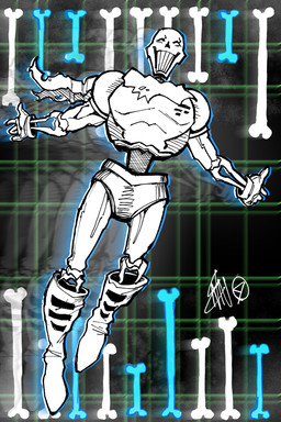 bone boots cape clothed clothing eyes_closed footwear geometric_background gloves grid_background grin handwear humor male parody pattern_background pose shoes simple_background skeleton smile solo nannocansado dc_comics the_flash_(series) undertale undertale_(series) papyrus_(undertale) wally_west_(dc) animated_skeleton monster undead 2:3 absurd_res hi_res monochrome