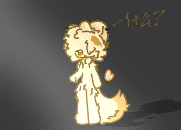 ambiguous_gender anthro biped blonde_hair bodily_fluids brown_eyes crying dialogue fur gradient_background grey_background hair hair_over_eye nude one_eye_obstructed shadow simple_background solo standing tan_body tan_fur tears text excited13 mammal rodent sciurid tree_squirrel female_(lore)