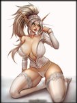 big_breasts breasts choker clothing female green_eyes humanoid_pointy_ears jewelry legwear looking_at_viewer necklace not_furry panties pointy_ears solo thigh_highs underwear vempire blizzard_entertainment warcraft blood_elf elf humanoid absurd_res hi_res