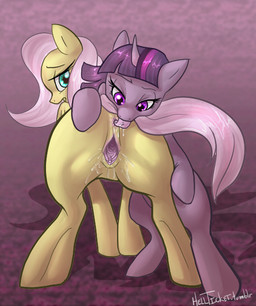 2012 anal anus blue_eyes equine female feral fluttershy_(mlp) friendship_is_magic gaping hair hellticket horn horse lesbian my_little_pony oral pegasus pink_hair pony pussy pussy_juice rimming tongue twilight_sparkle_(mlp) unicorn wings
Rating: Explicit
Score: 28
User: yiffers99
Date: February 23, 2012