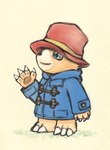 blue_clothing blue_jacket blue_topwear clothing gesture hat headgear headwear jacket male red_clothing red_hat red_headwear salute solo topwear conditional_dnp mas_square bandai_namco digimon paddington_and_company_limited paddington_bear bear digimon_(species) mammal hi_res