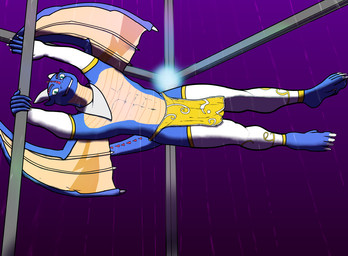 aerobics anthro dancing male pole pole_dancing raining solo tutankabron2uv mythology dragon mythological_creature mythological_scalie scalie