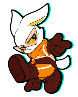 4_fingers anthro boots bottomwear brown_boots brown_clothing brown_footwear brown_gloves brown_handwear cheek_tuft chibi clothing eyebrows eyelashes eyewear facial_tuft female fingers footwear fur gesture gloves hand_gesture handwear jacket looking_at_viewer no_sclera orange_bottomwear orange_clothing orange_eyewear orange_jacket orange_pants orange_sunglasses orange_topwear pants pink_nose pointing pointy_sunglasses scut_tail shoes short_tail simple_background solo sonic_adventure_pose sunglasses tail thick_outline topwear tuft white_background white_body white_fur yellow_eyes yellow_inner_ear yellow_sclera kekitopu bombun sega sonic_adventure sonic_the_hedgehog_(series) bombun_(kekitopu) lagomorph leporid mammal rabbit absurd_res hi_res
