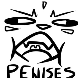 humor male open_mouth simple_background solo teeth text tongue what white_background backsash unknown_species 1:1 english_text grandfathered_content monochrome