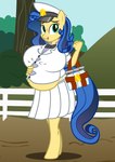 anthro belly big_belly big_breasts breasts earth_pony equid equine female flashequestria freckles hand_on_belly hasbro hi_res horse huge_belly huge_breasts mammal milk milky_way_(flash_equestria) my_little_pony pony pregnant pregnant_anthro pregnant_female solo