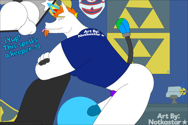 anthro balls biggoron_sword butt genitals horn inside magic magic_user male mask masturbation penis rainbow solo tongue triforce conditional_dnp notkastar mythology nintendo the_legend_of_zelda dave_(notkastar) equid equine mammal mythological_creature mythological_equine unicorn 3:2 animated short_playtime