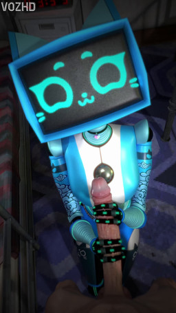 :3 anthro arm_tattoo balls bed bedroom big_balls big_breasts big_penis blinking blue_body blue_eyes bodypaint both_hands_on_penis breasts carpet choker double_handjob duo electronics erection face_paint faceless_character faceless_male female first_person_view foreskin furniture genitals glans glans_play hand_on_glans hand_on_penis handjob happy happy_sex heart_symbol huge_balls huge_penis humanoid_genitalia humanoid_penis inside jewelry kneeling kneeling_on_ground looking_at_viewer love machine male male/female male_pov masturbation mechanical_arm mechanical_leg mechanophilia meow monitor necklace night nude penile penis robotic_arm sex sitting sitting_on_ground smile sound_effects tattoo text thick_thighs time whiskers white_body wide_hips vozhd opennsfwsp_(sfx) opennsfwsp_(va) voices_of_the_void kerfur_(votv) kerfur_omega_(votv) domestic_cat felid feline felis human humanoid mammal monitor_head robot robot_anthro robot_humanoid 3d_(artwork) 9:16 animated digital_media_(artwork) hi_res short_playtime sound webm