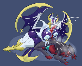 3_claws animal_genitalia anthro anthro_on_anthro anthrofied areola bent_legs big_breasts big_penis blue_areola blue_nipples blue_vulva bodily_fluids breast_play breasts canine_genitalia claw_fingers claws cum cum_between_breasts cum_on_breasts cum_on_face cum_on_self cumshot dominant dominant_anthro dominant_female duo ejaculation female female_anthro fingers fur genital_fluids genitals glistening glistening_areola glistening_breasts grey_body grey_fur hair huge_breasts knot knotted_penis male male/female male_anthro male_on_anthro multicolored_body nipple_piercing nipples nude nude_anthro nude_female nude_male open_mouth overwhelmed penis piercing pokemorph purple_body red_claws red_hair red_penis sex simple_background spiral spiral_eyes sweat teeth thick_thighs titfuck toe_claws unusual_anatomy unusual_wings vulva white_body wide_hips wings yellow_body chorsinnell39 nintendo pokemon generation_5_pokemon generation_7_pokemon legendary_pokemon lunala pokemon_(species) zoroark 2026 5:4 archived_source digital_drawing_(artwork) digital_media_(artwork) hi_res shaded
